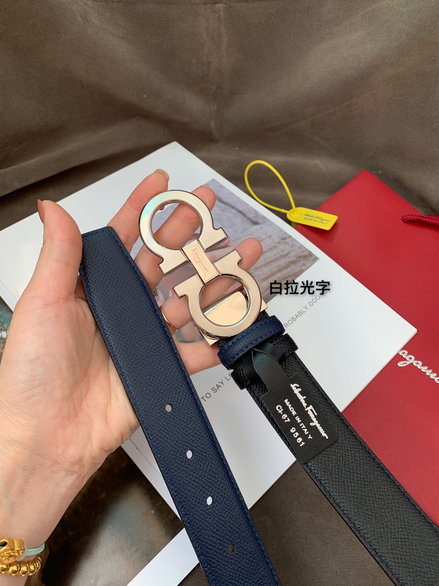 Salvatore Ferragamo菲拉格慕 3.5cm高级定制款男士皮带 自行选择搭配 双牛皮真材实料 很有质感 时尚经典不失风范 可自行裁剪