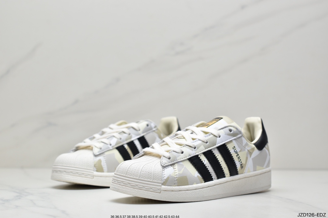 Clover adidas Originals Superstar Shell Head Classic Versatile Casual Sneakers” FY9022