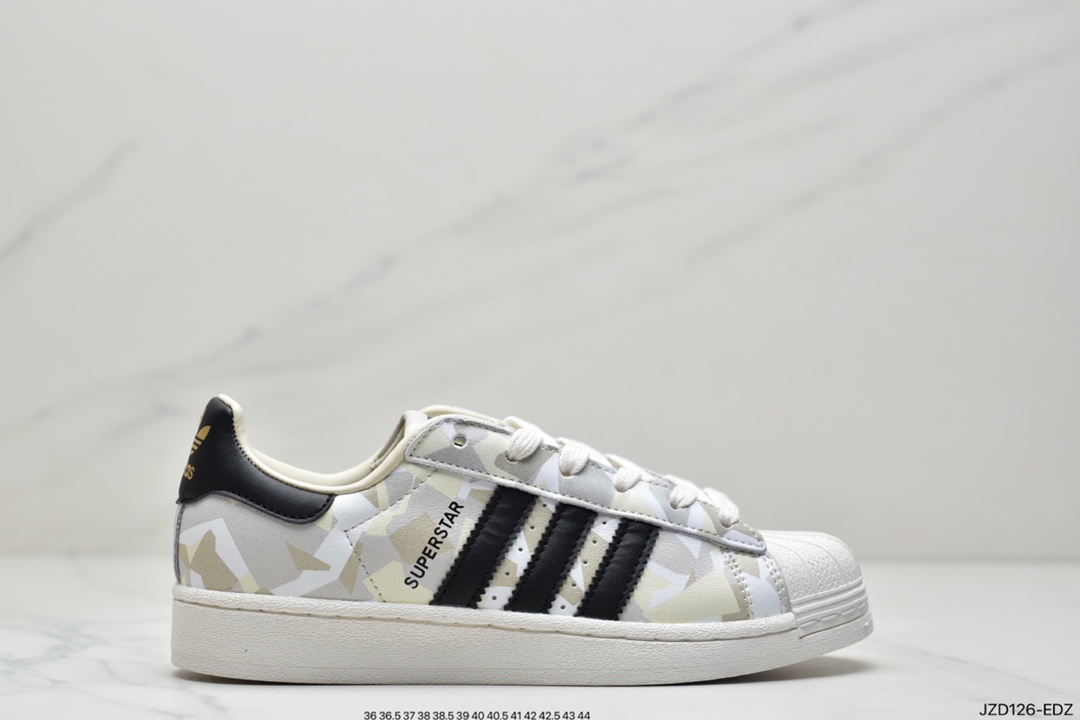 Clover adidas Originals Superstar Shell Head Classic Versatile Casual Sneakers” FY9022