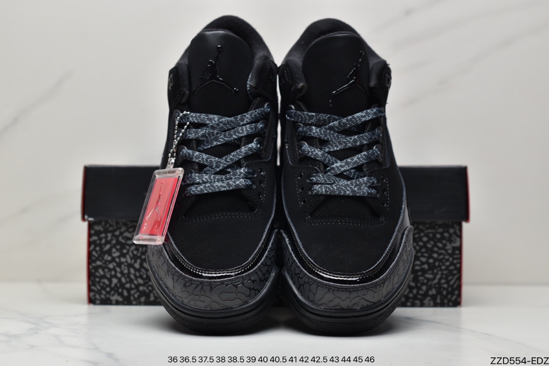 250 Nike Air Jordan 3 Retro OG”Black Cat”迈克尔·乔丹AJ3代篮球鞋“黑猫珍藏版” 136064-002