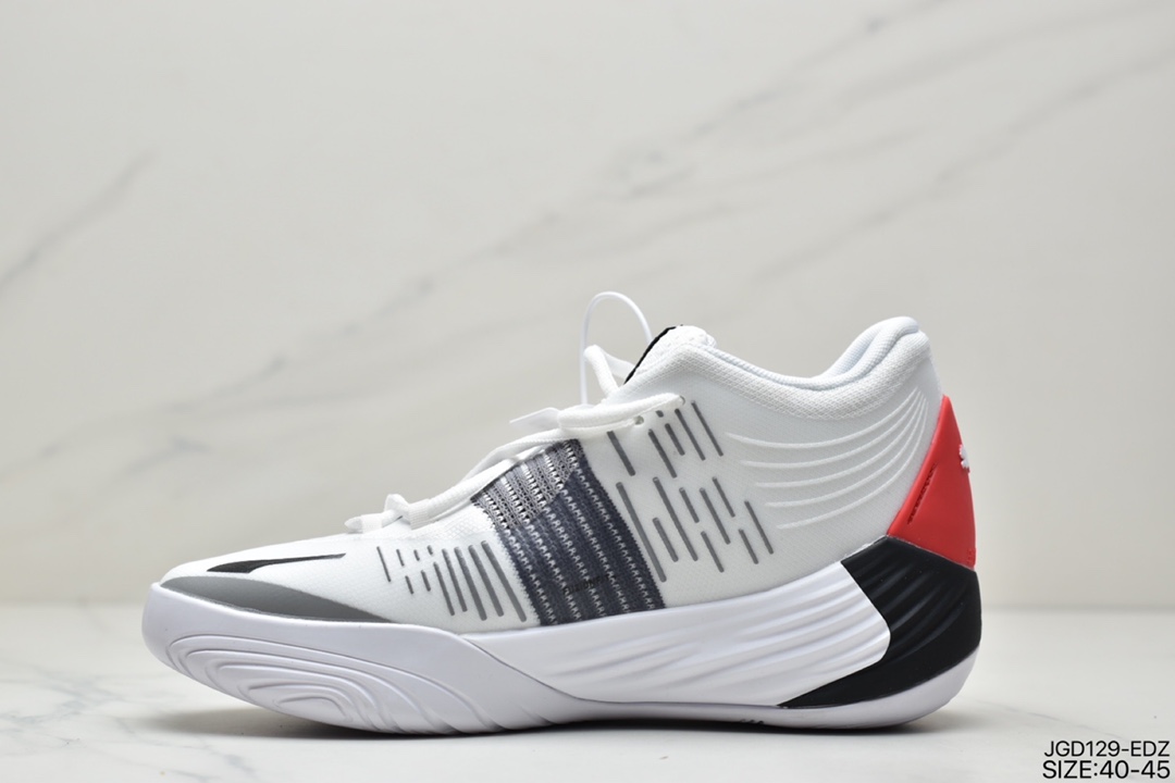 PUMAFusion Nitro Spectra new nitrogen cushioning low-top breathable concrete sports basketball shoes 195684
