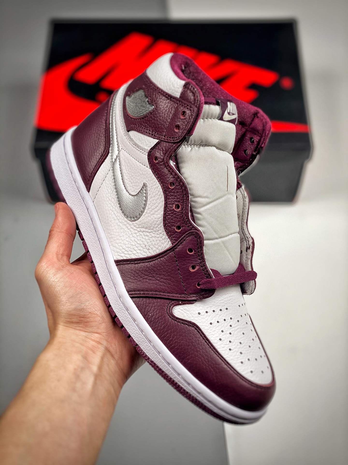 Air Jordan 1 “Obsidian” Rojo vino, Burdeos. Producido por una gran fábrica original. La mejor calidad en su rango de pr…