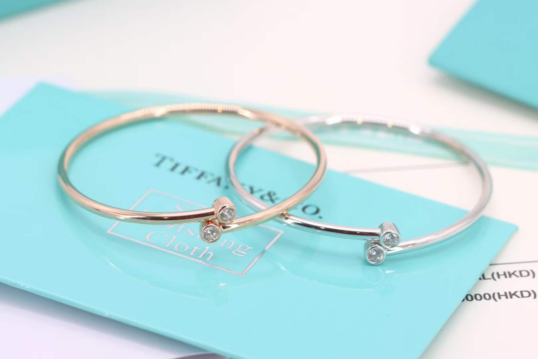 Tiffany & Co. Tiffany&Co.蒂芙尼 单钻交叉手镯
