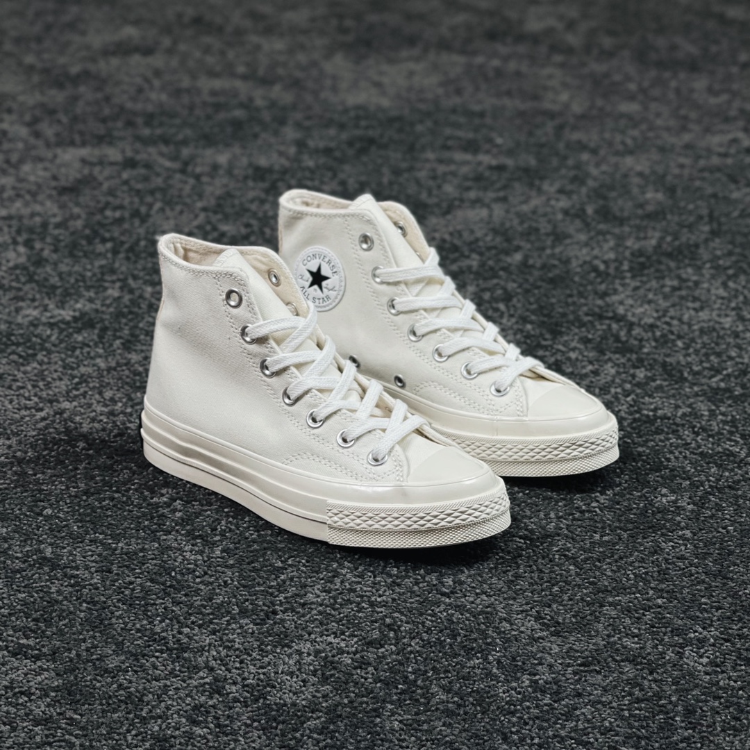 F5 市场顶级版本 全新批次Converse Chuck 1970s 复刻改版 自然白原装纯米白帆布奶油色 经典色调 百搭神鞋 各大博主已疯狂种草