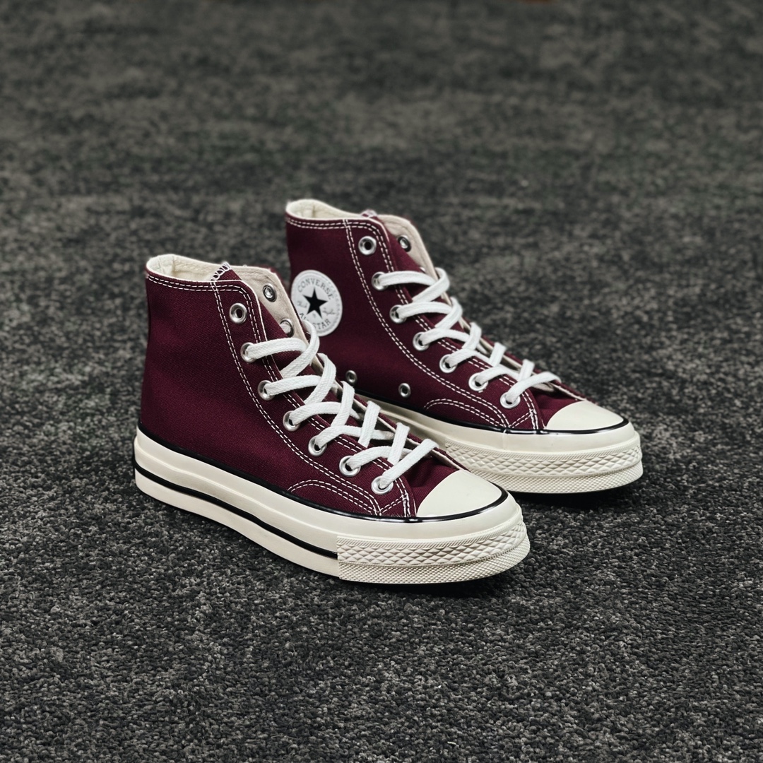 F5 Converse Chuck 1970s 酒红色又来了复古如潮多年所推崇的配色 全网最高品质1970 原楦 原厂布料以及正确蓝底打造 一切遵循正品
