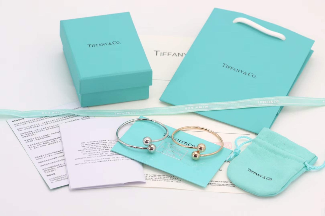 Tiffany & Co. Tiffany&Co.蒂芙尼圆球交叉手镯