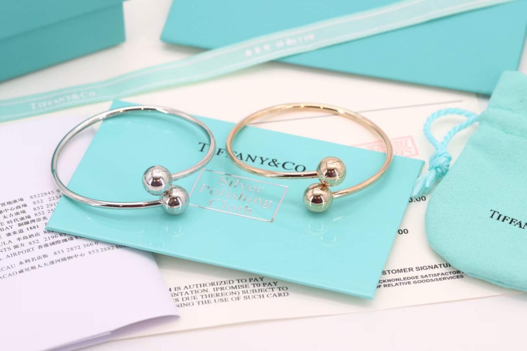 Tiffany & Co. Tiffany&Co.蒂芙尼圆球交叉手镯