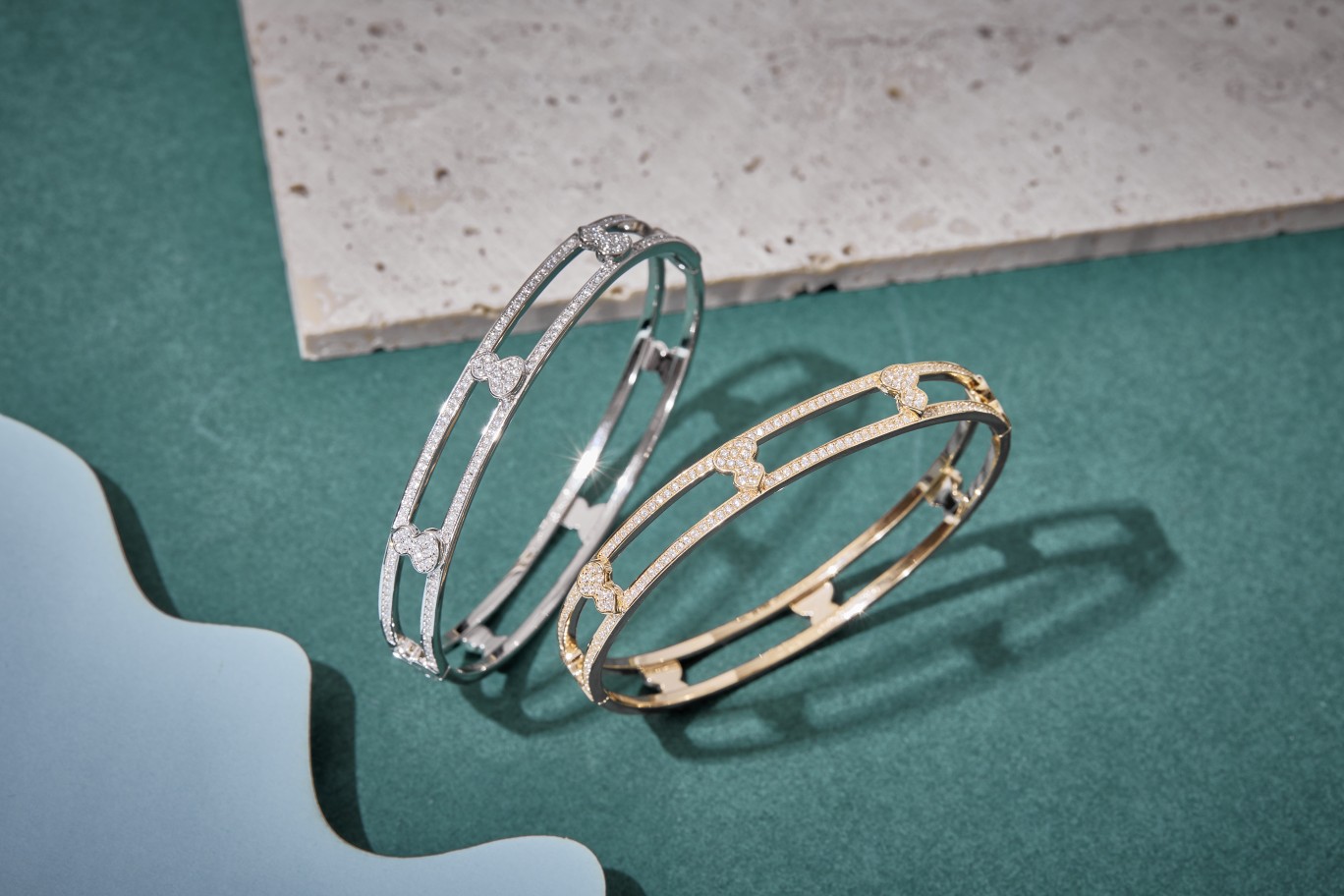 批220 葫芦系列新品，葫芦手镯，S925银材质，，镶嵌八心八箭锆石，18K金电镀 白金 香槟金，尺寸17#