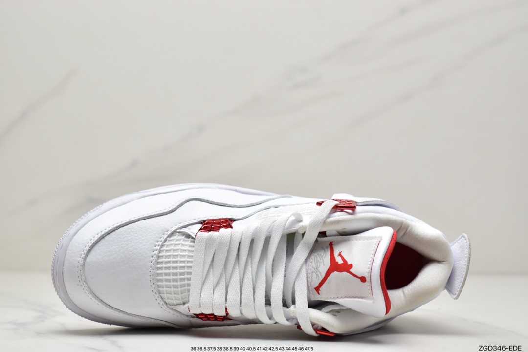 290 公司级乔丹 AJ4 白红 金属橙 大厂出品 Air Jordan 4 RETRO CT8527-112