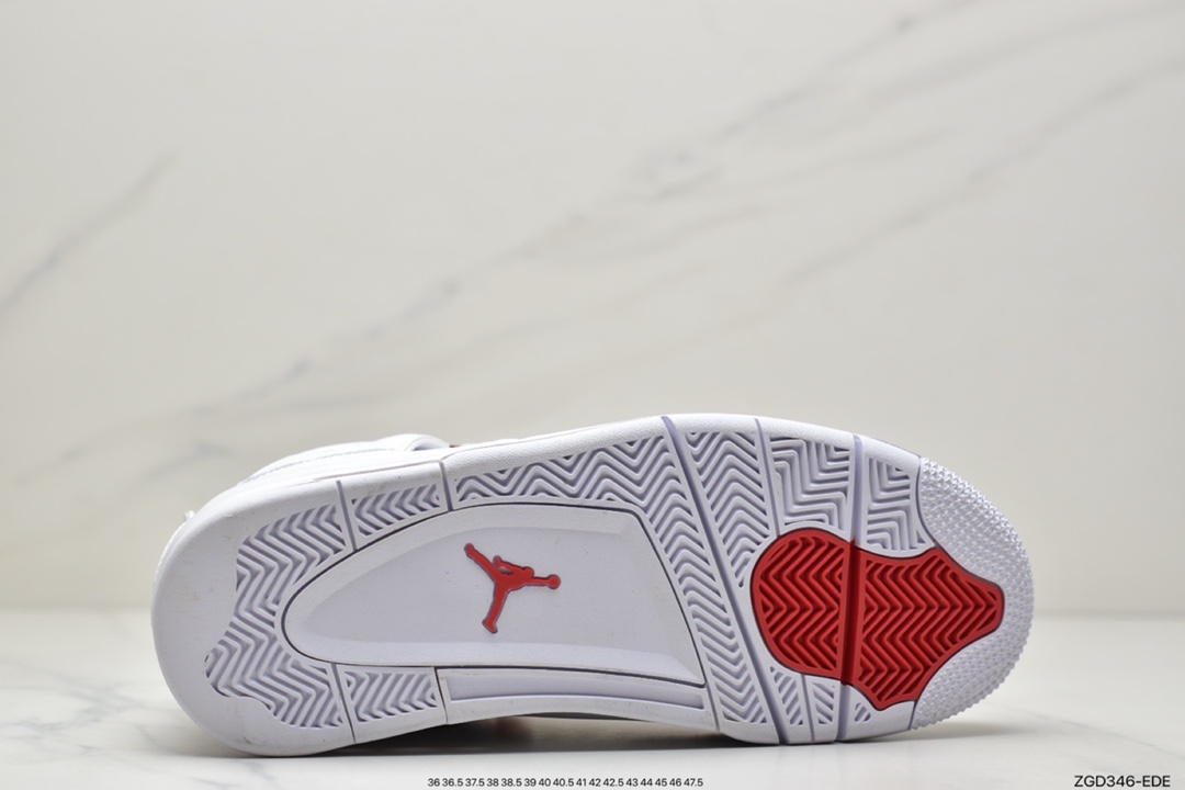 290 公司级乔丹 AJ4 白红 金属橙 大厂出品 Air Jordan 4 RETRO CT8527-112