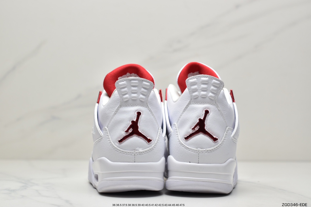 290 公司级乔丹 AJ4 白红 金属橙 大厂出品 Air Jordan 4 RETRO CT8527-112