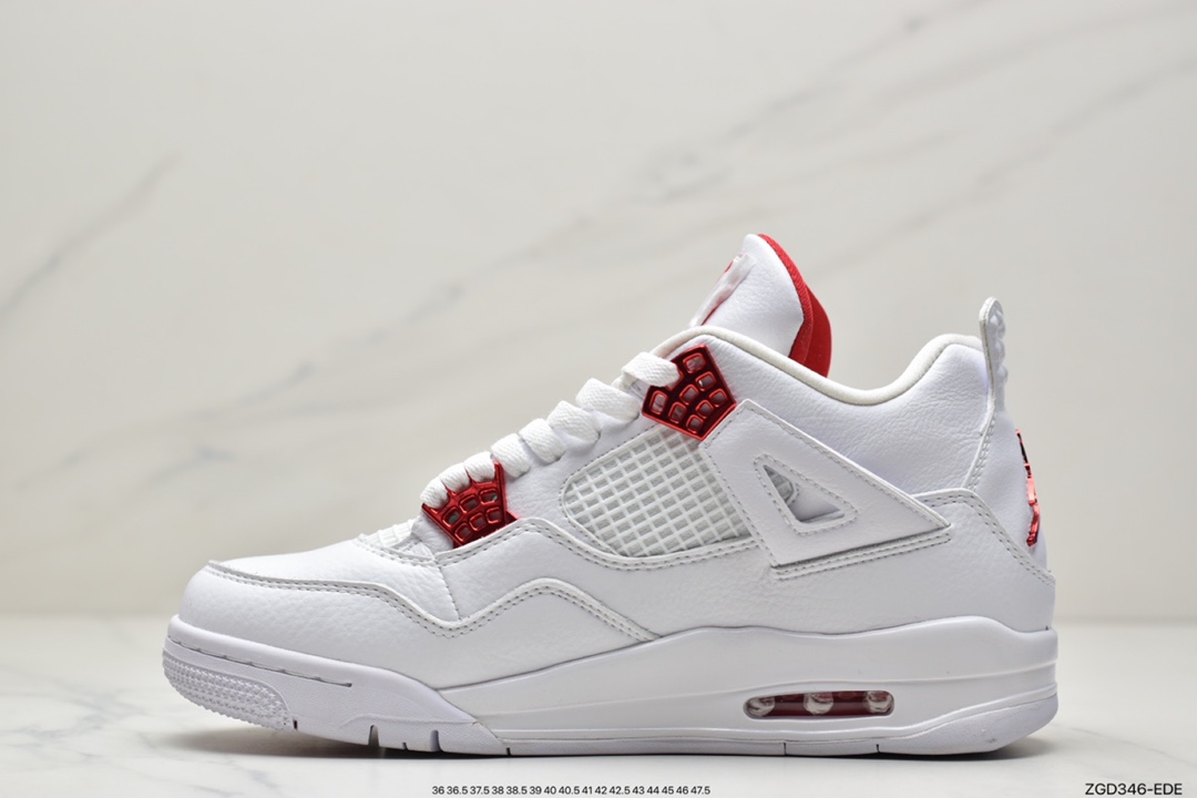 290 公司级乔丹 AJ4 白红 金属橙 大厂出品 Air Jordan 4 RETRO CT8527-112