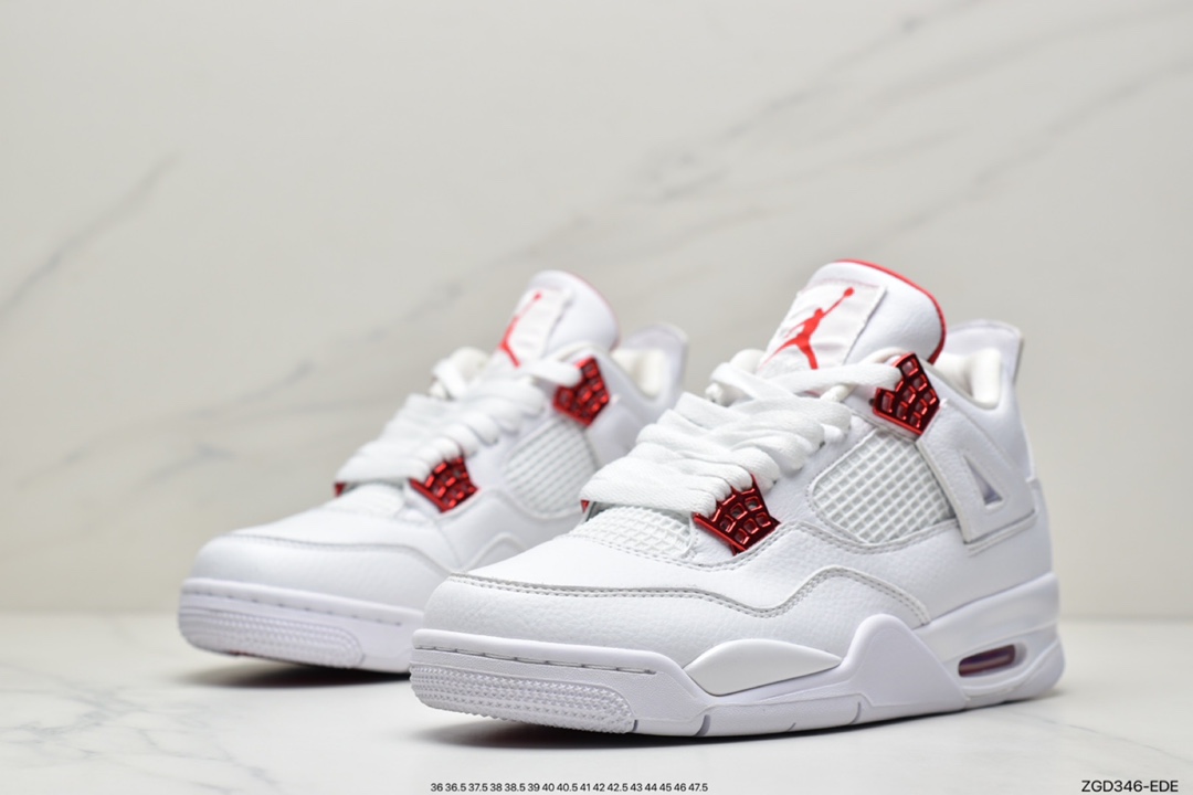 290 公司级乔丹 AJ4 白红 金属橙 大厂出品 Air Jordan 4 RETRO CT8527-112