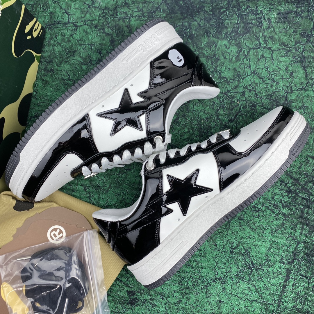BAPE charol negro