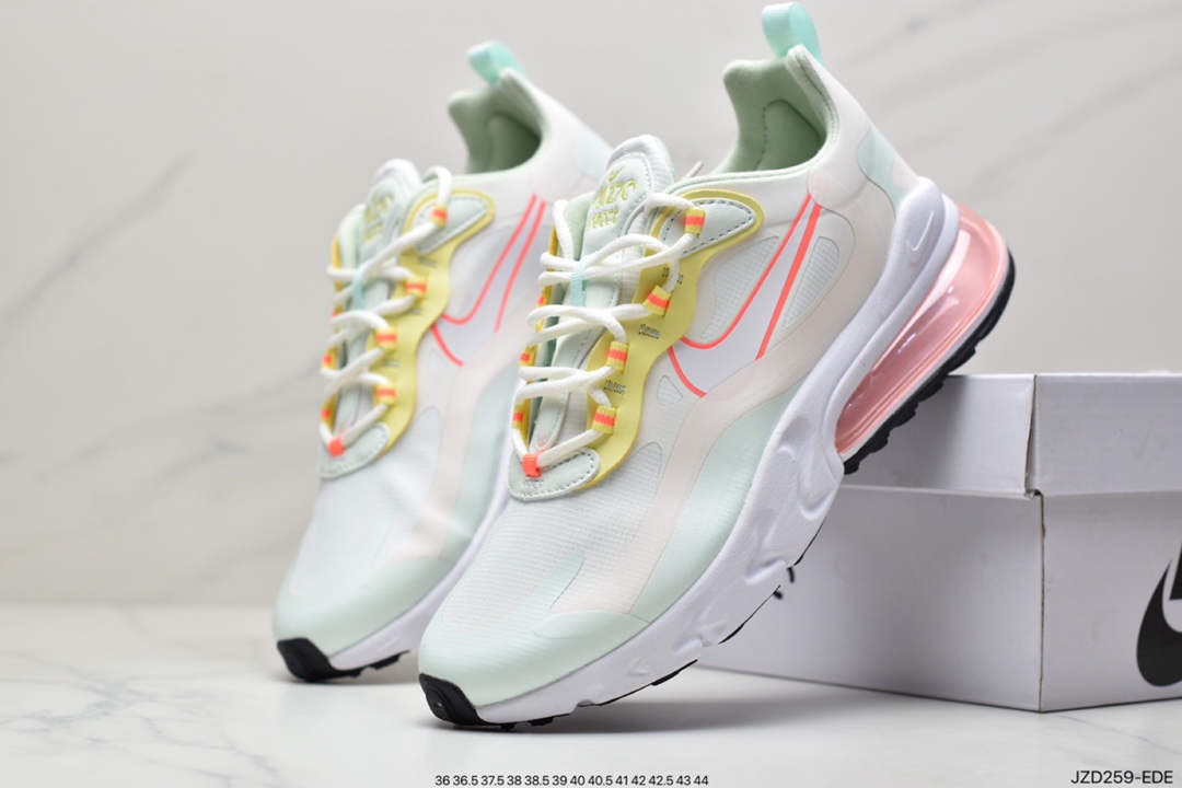 140 公司级耐克Nike Wmns Air Max 270 React SE”Black/Worldwide”270瑞亚赛车慢跑鞋AT6174-700