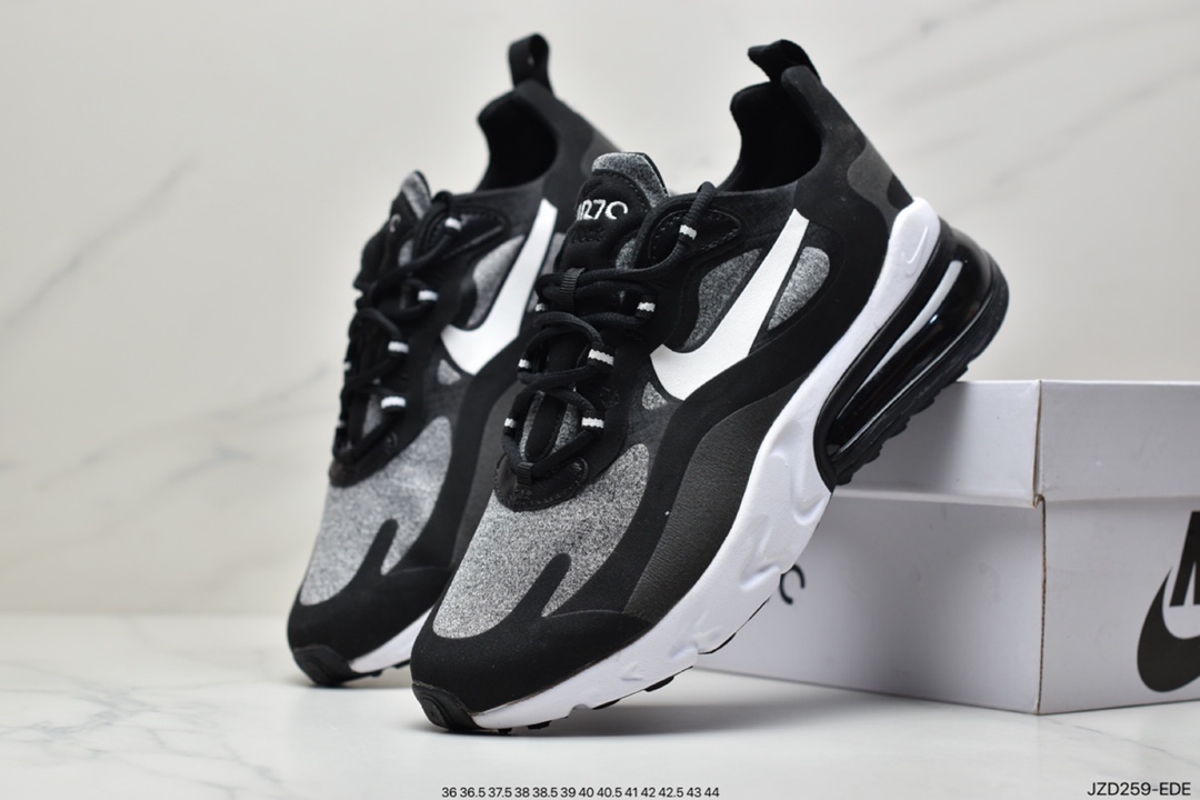 140 公司级耐克Nike Wmns Air Max 270 React SE”Black/Worldwide”270瑞亚赛车慢跑鞋AT6174-700
