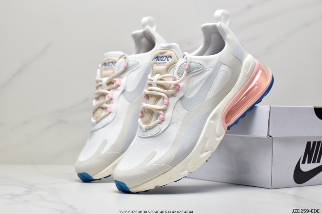 140 公司级耐克Nike Wmns Air Max 270 React SE”Black/Worldwide”270瑞亚赛车慢跑鞋AT6174-700