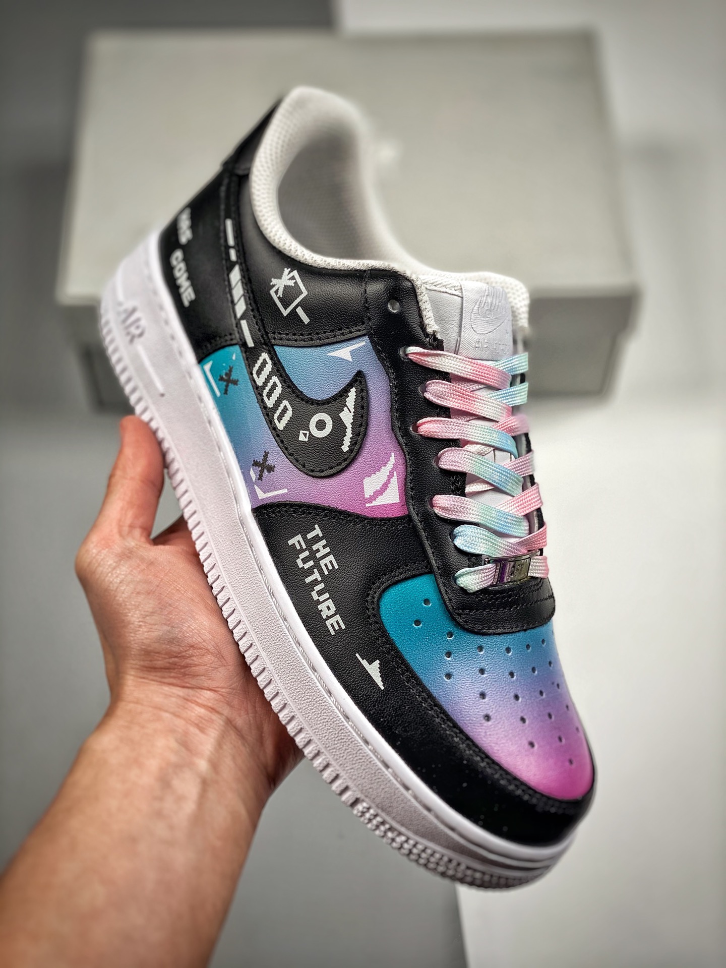 Push 3 Nk Air Force 1 Low '07 future technology, original last and original cardboard, creating authentic Air Force sha…