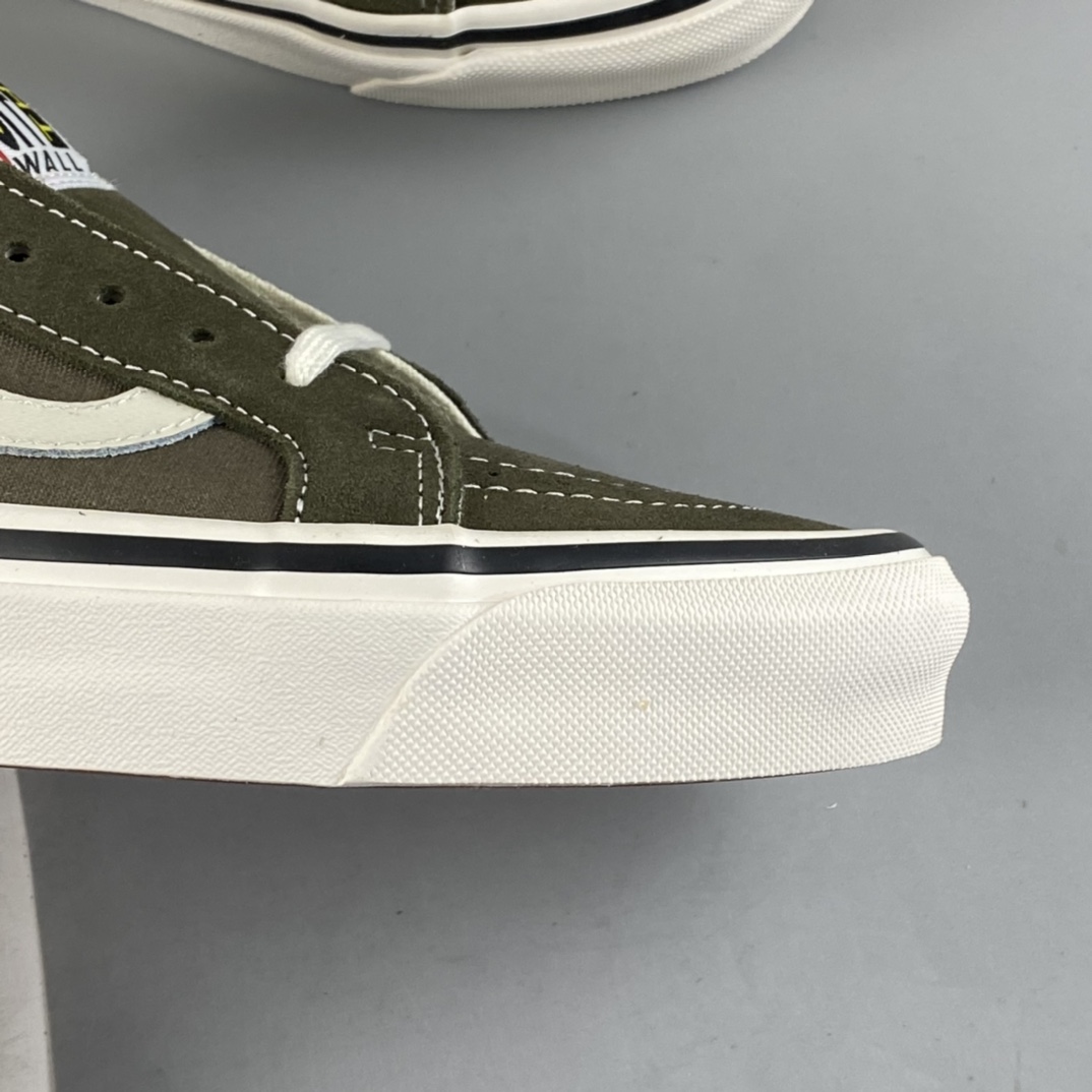 Vans Sk8-Low Reissue S Shawn Yue same army green low-top casual board shoes VN0A4UW12V7