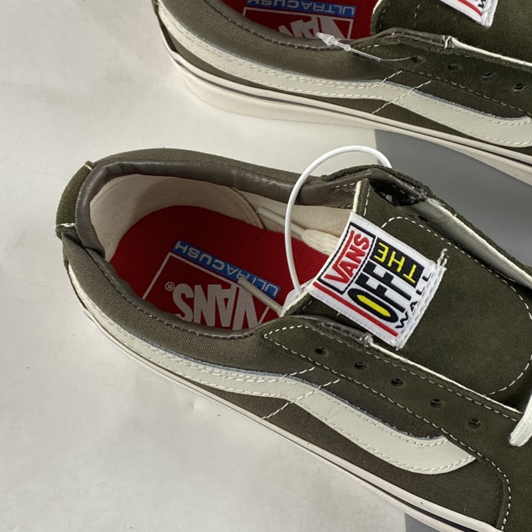 Vans Sk8-Low Reissue S Shawn Yue same army green low-top casual board shoes VN0A4UW12V7