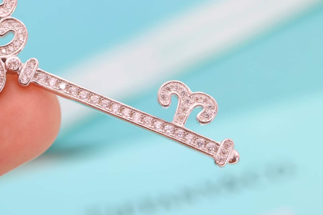 Tiffany & Co. Tiffany&Co. 四瓣心形钥匙项链 925纯银
