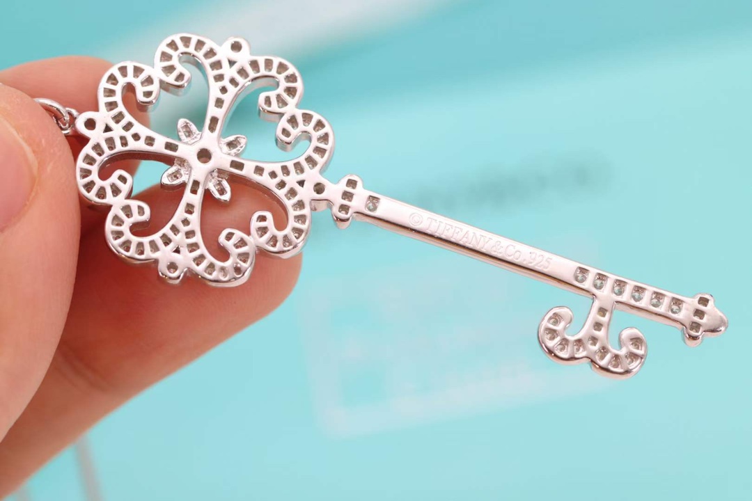 Tiffany & Co. Tiffany&Co. 四瓣心形钥匙项链 925纯银