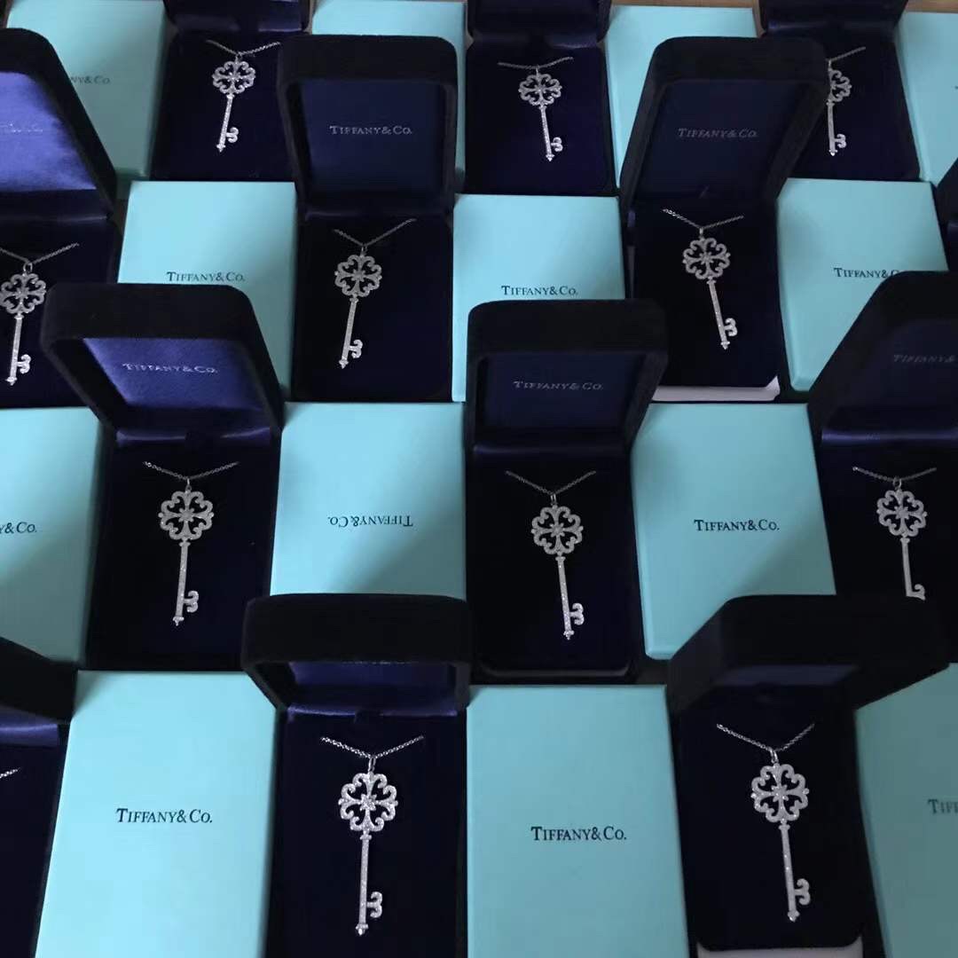 Tiffany & Co. Tiffany&Co. 四瓣心形钥匙项链 925纯银