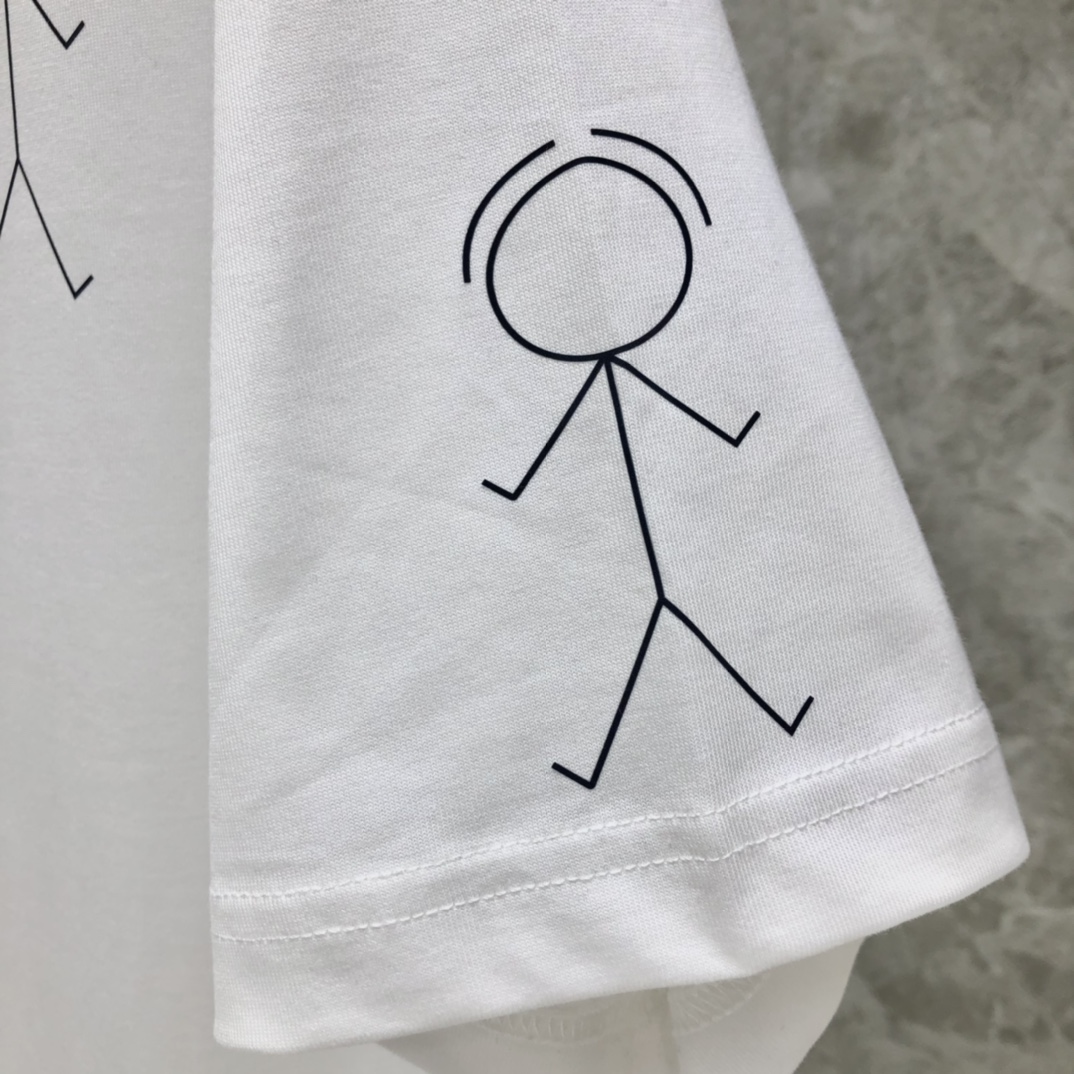 톰브라운 스틱맨 남성 반팔 티셔츠 상세 이미지 5