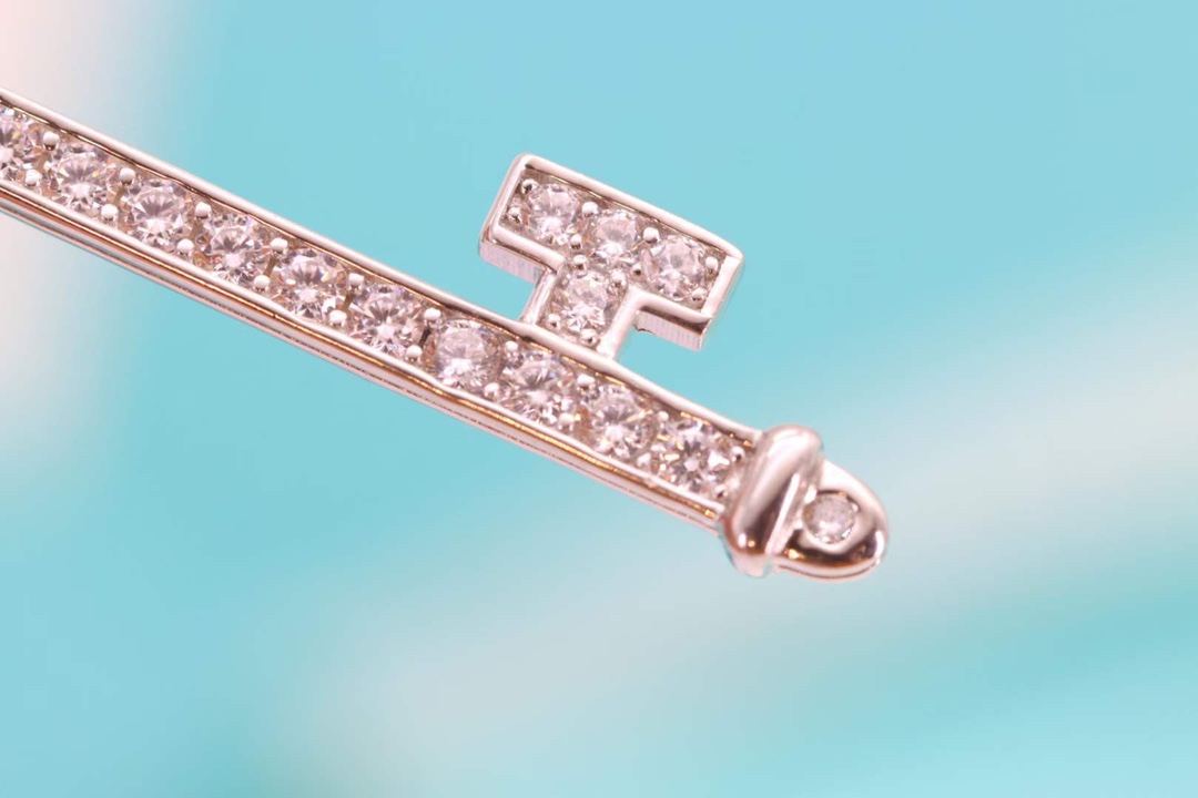 Tiffany & Co. Tiffany&Co. 红钻太阳花钥匙项链 925纯银