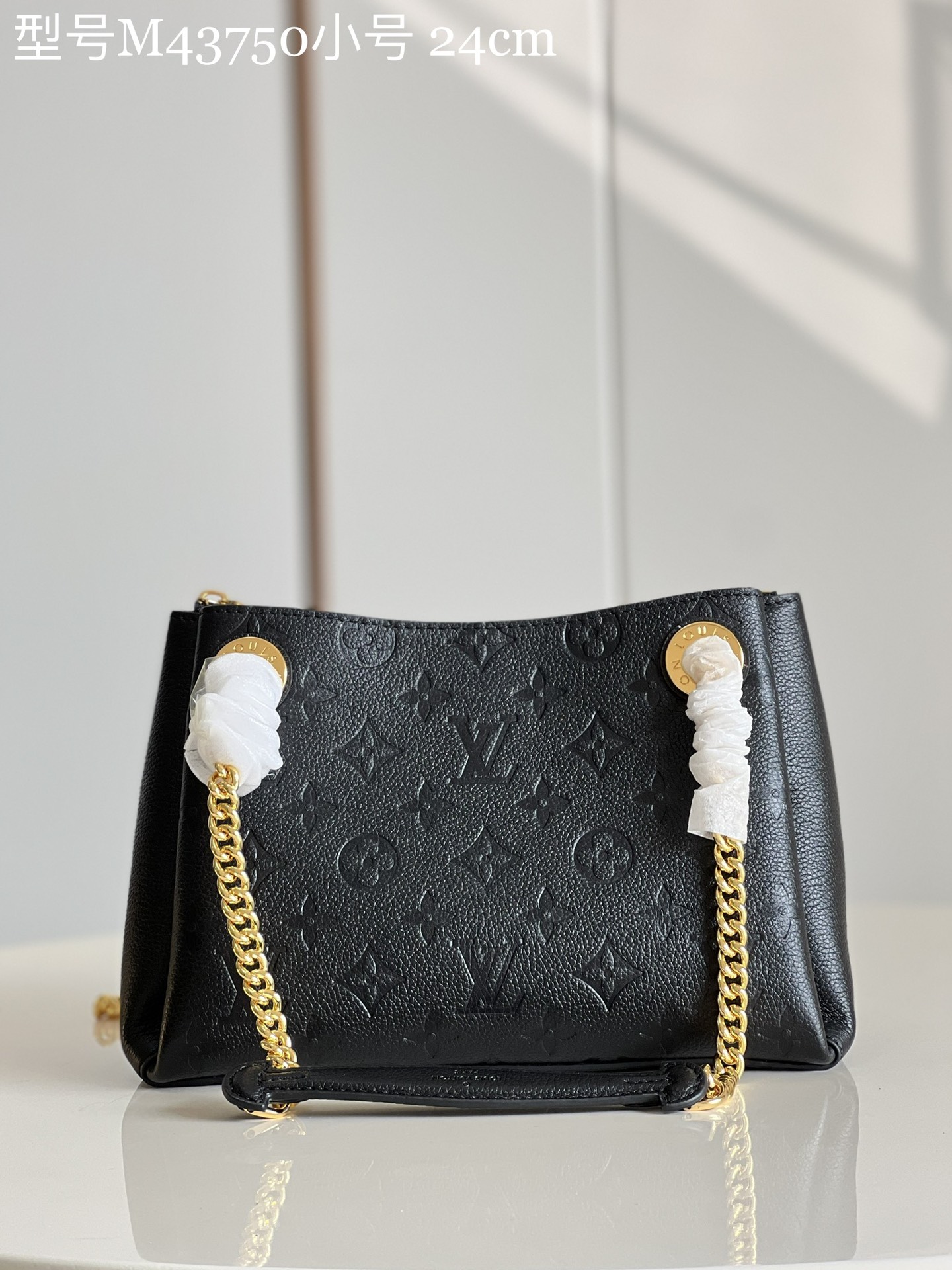 Louis Vuitton Bags Handbags Black Gold Printing Empreinte​ Calfskin Cowhide Mini M43750
