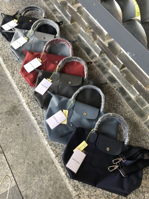 Longchamp Nylon Travel Bag, Top Handle, Adjustable Shoulder Strap