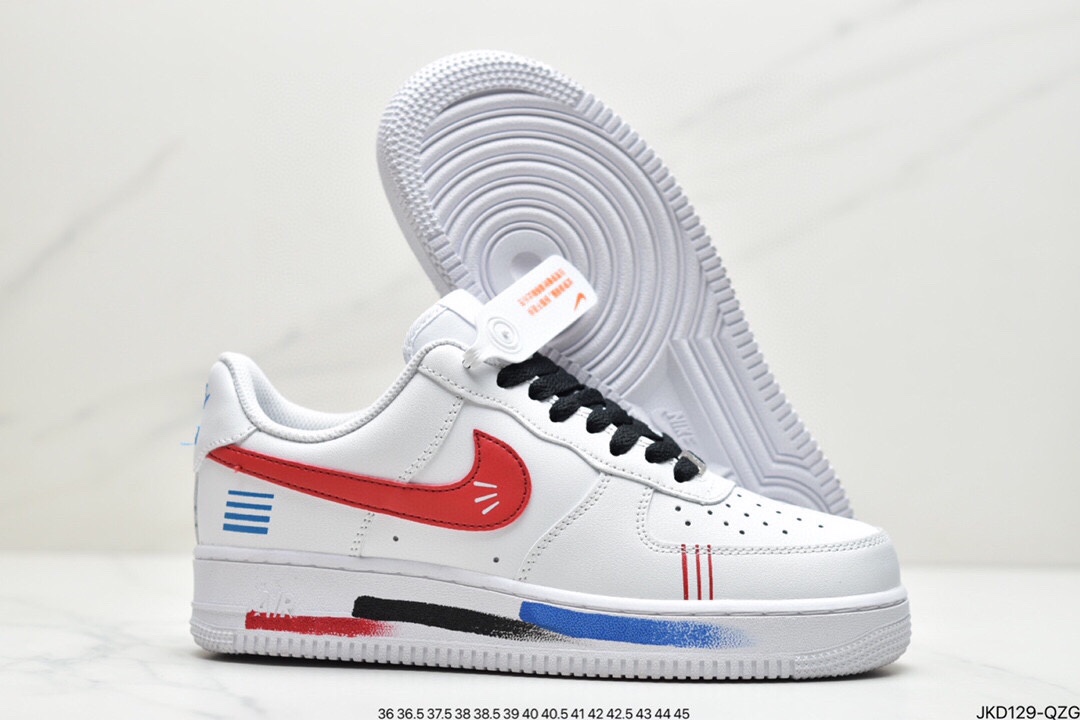160 公司级耐克Nike Air Force 1 Low ’07 空军一号低帮板鞋 CW2288-111
