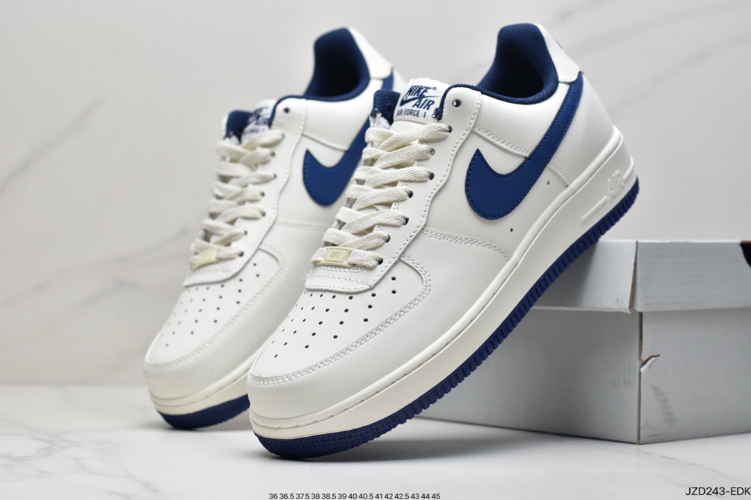 NIKE Air Force 1'07 Air Force One White and Blue Mid CT7879-994