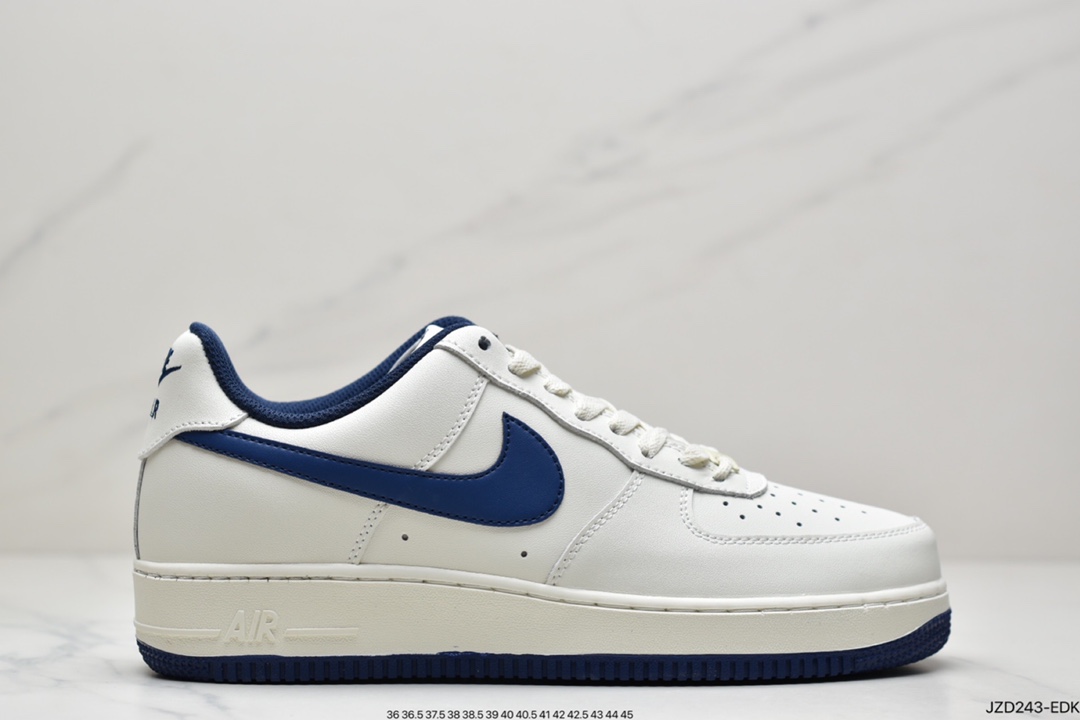 NIKE Air Force 1'07 Air Force One White and Blue Mid CT7879-994