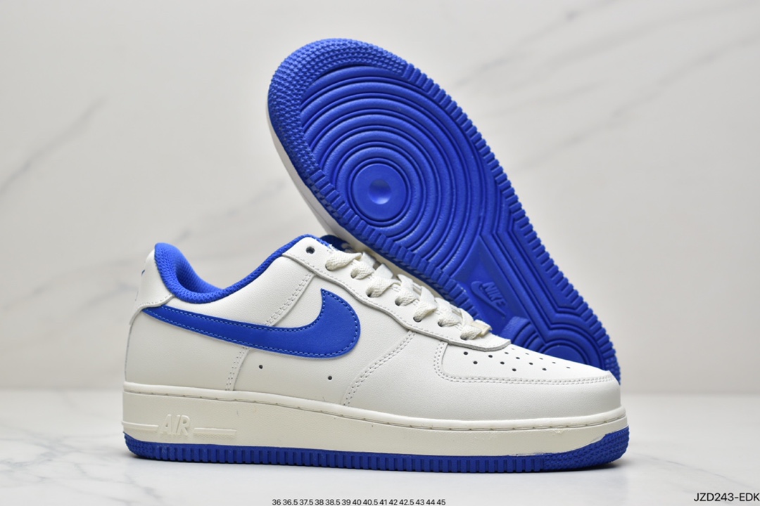 NIKE Air Force 1'07 Air Force One White and Blue Mid CT7879-994