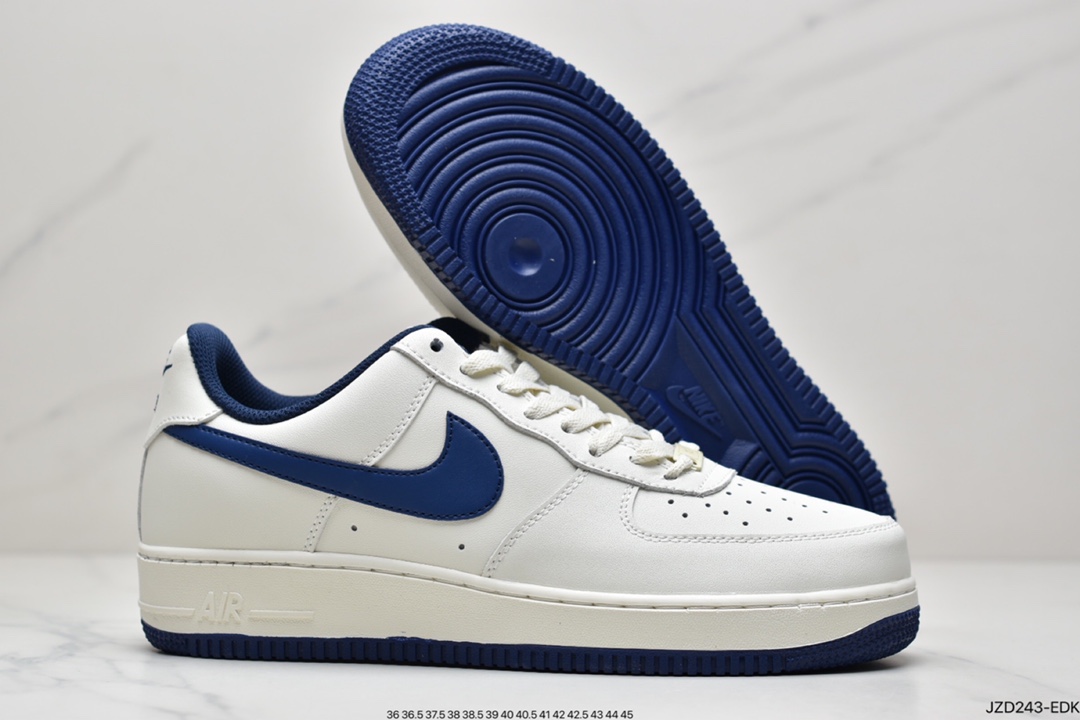 NIKE Air Force 1'07 Air Force One White and Blue Mid CT7879-994