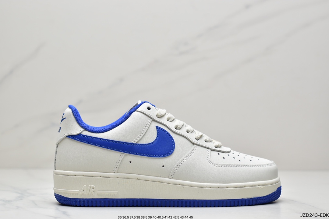 NIKE Air Force 1'07 Air Force One White and Blue Mid CT7879-994