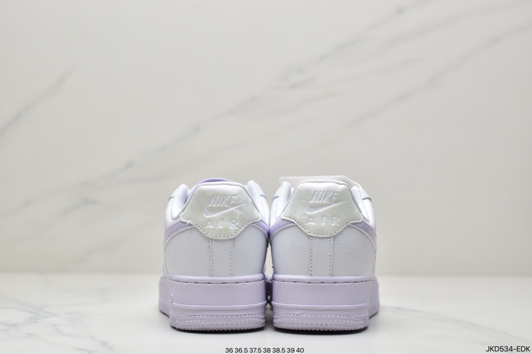 160 公司级Nike Air Force 1 Low 淡葡萄紫 空军一号低帮百搭休闲运动板鞋 CU3449-100
