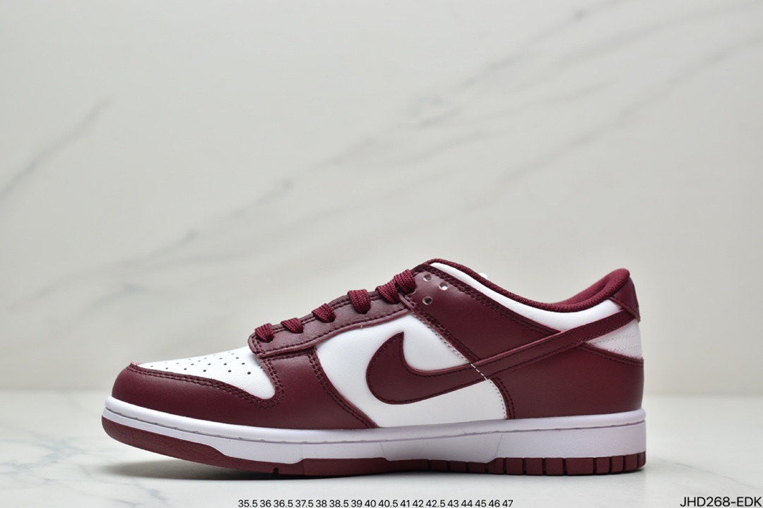 190 公司级NK Dunk Low Retro ” Dark Beetroot ” 酒红 低帮运动休闲板鞋 DD1503-108