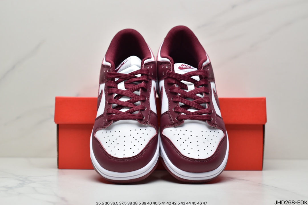 190 公司级NK Dunk Low Retro ” Dark Beetroot ” 酒红 低帮运动休闲板鞋 DD1503-108