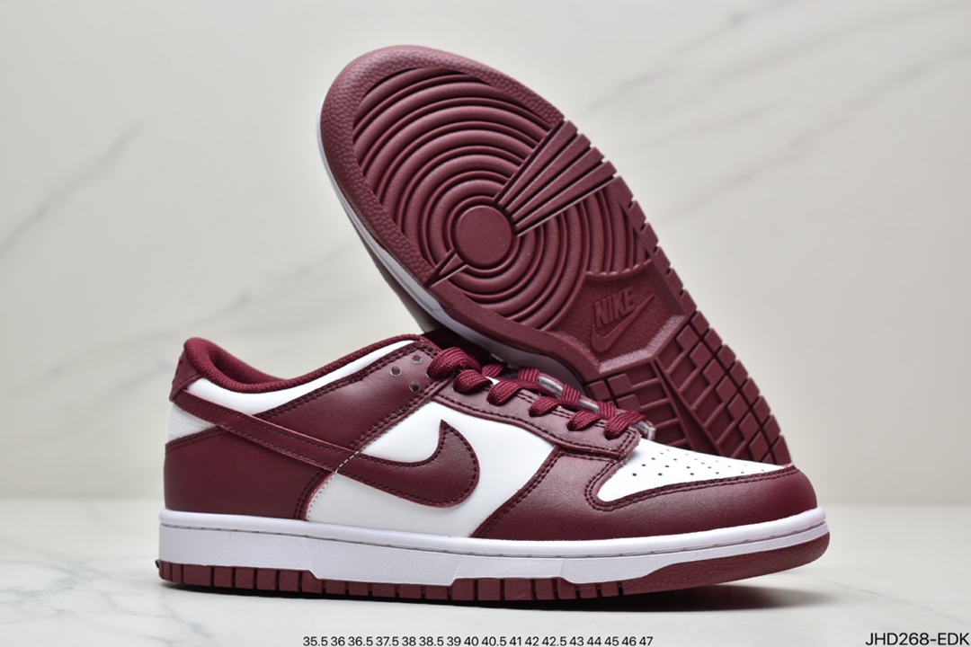 190 公司级NK Dunk Low Retro ” Dark Beetroot ” 酒红 低帮运动休闲板鞋 DD1503-108