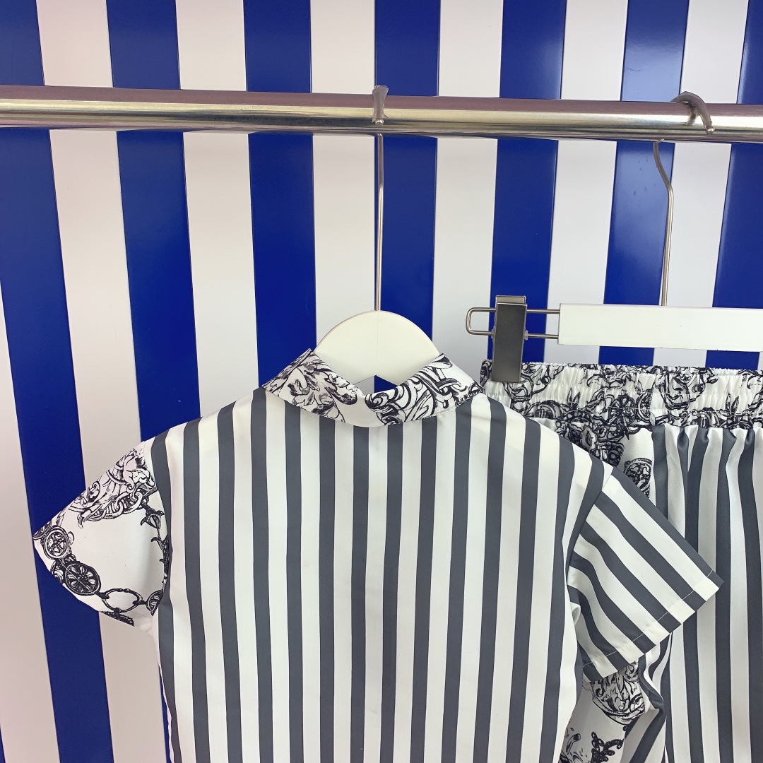 Van Sage Summer Kids T-shirts & Shorts with Classic Stamp Designs in Cotton Knit. - 图片 9