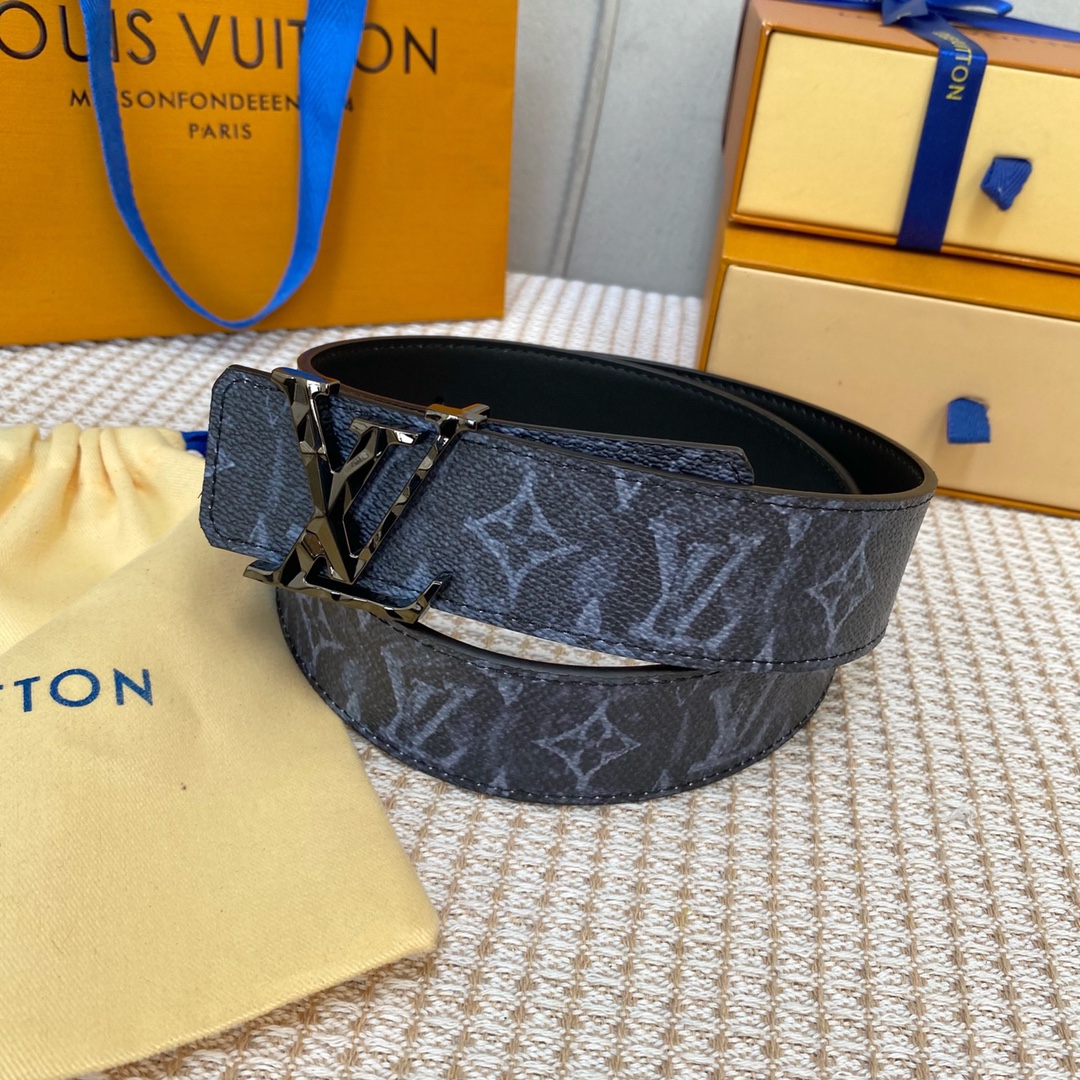 Louis Vuitton Belts Calfskin Canvas Cowhide Spring Collection