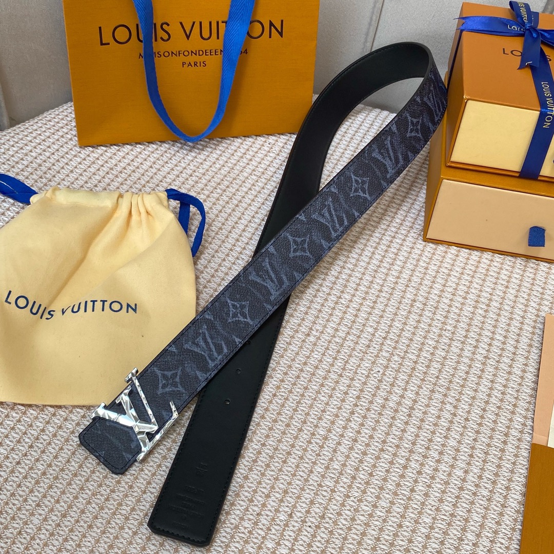 Louis Vuitton Belts Calfskin Canvas Cowhide Spring Collection