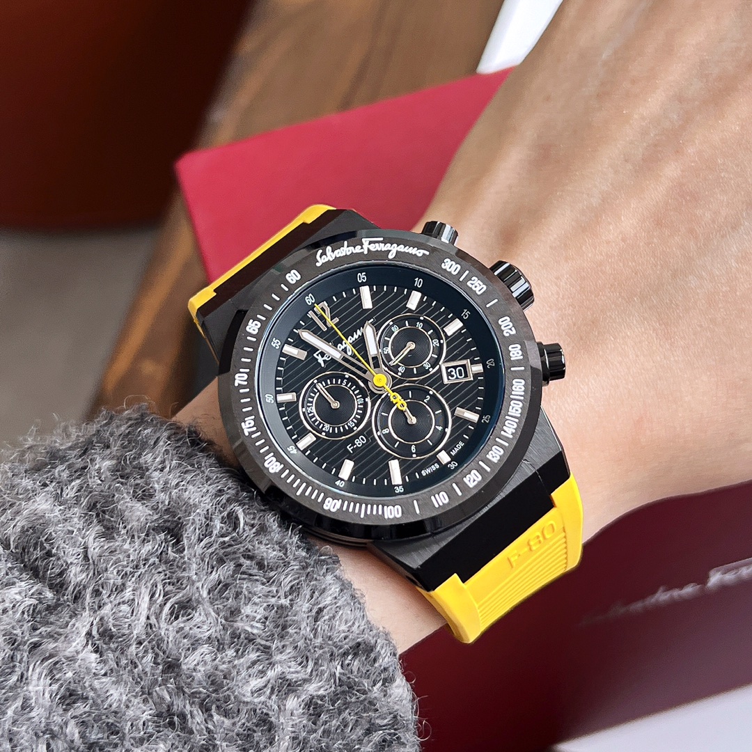 Philagermu F80 Flagship Men’s Watch: 43mm Sapphire-Proof, Waterproof 100m, IP Black Steel Shell - 图片 9