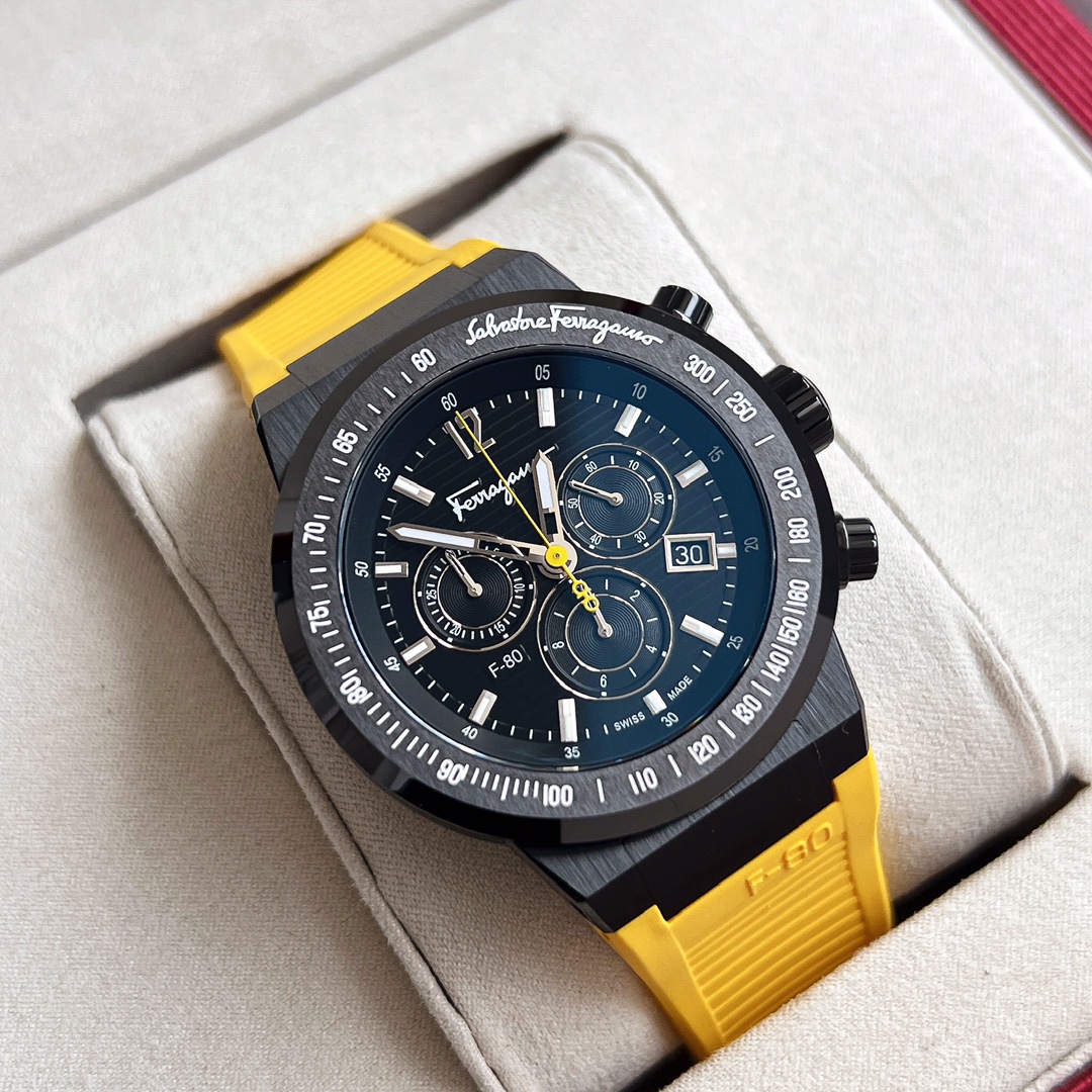 Philagermu F80 Flagship Men’s Watch: 43mm Sapphire-Proof, Waterproof 100m, IP Black Steel Shell - 图片 3