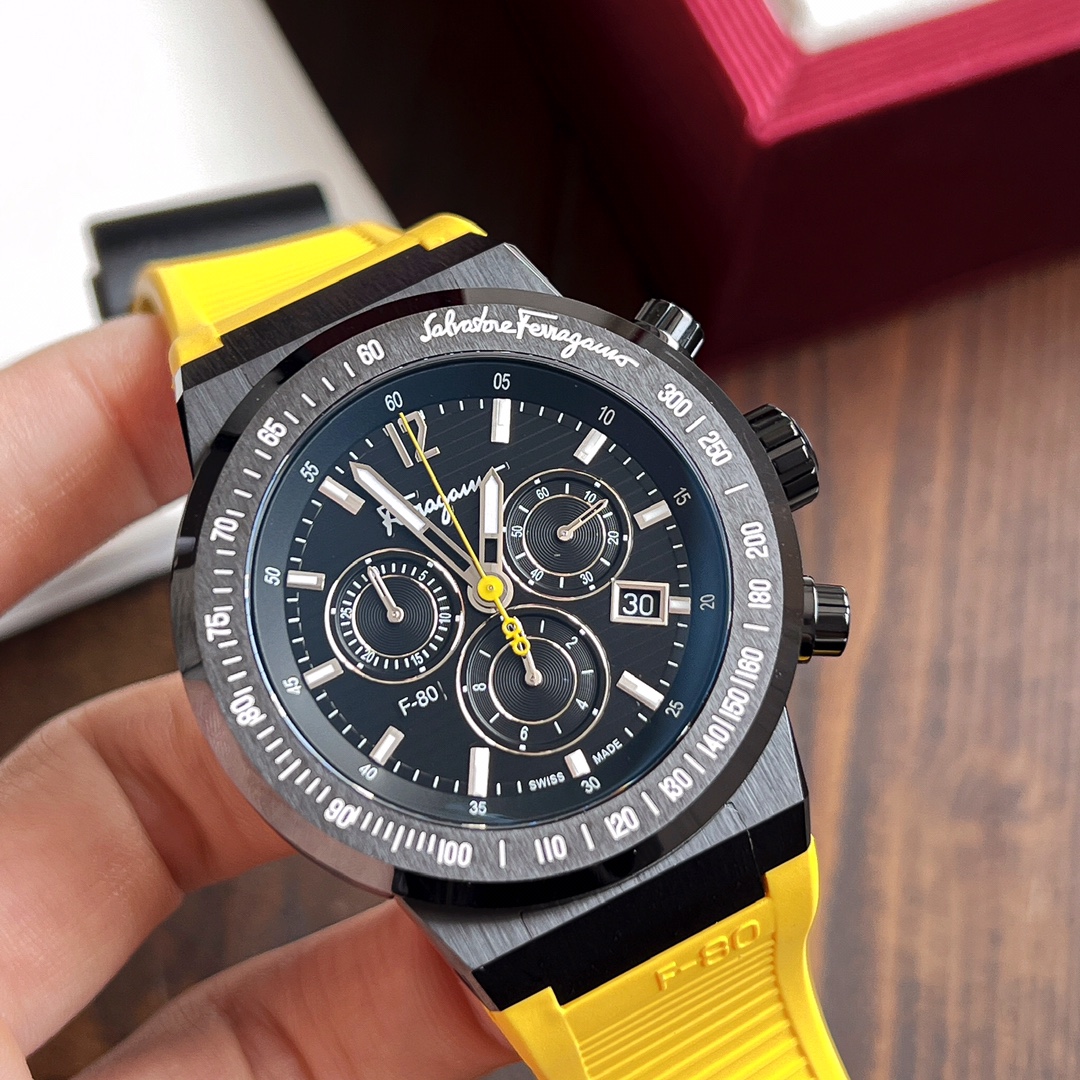 Philagermu F80 Flagship Men’s Watch: 43mm Sapphire-Proof, Waterproof 100m, IP Black Steel Shell - 图片 8