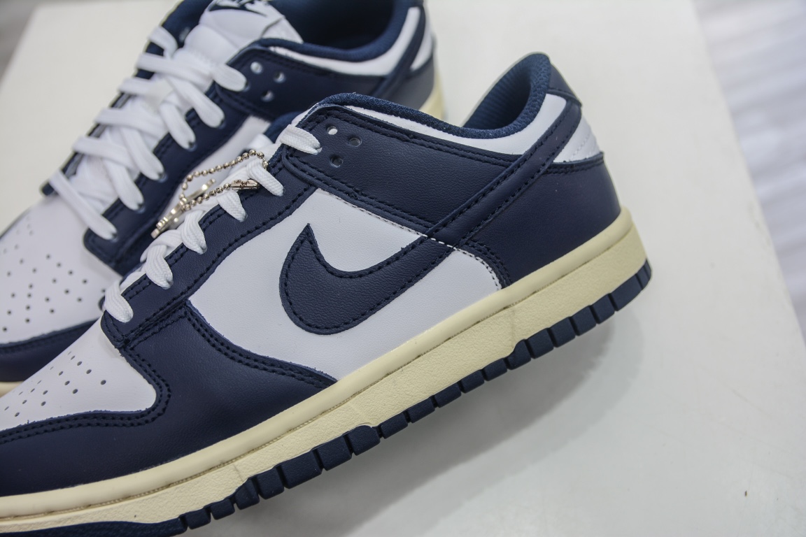 618 welfare impulse full size replenishment G version Nike Dunk Low ”Midnight Navy and White” distressed navy DD1391-100