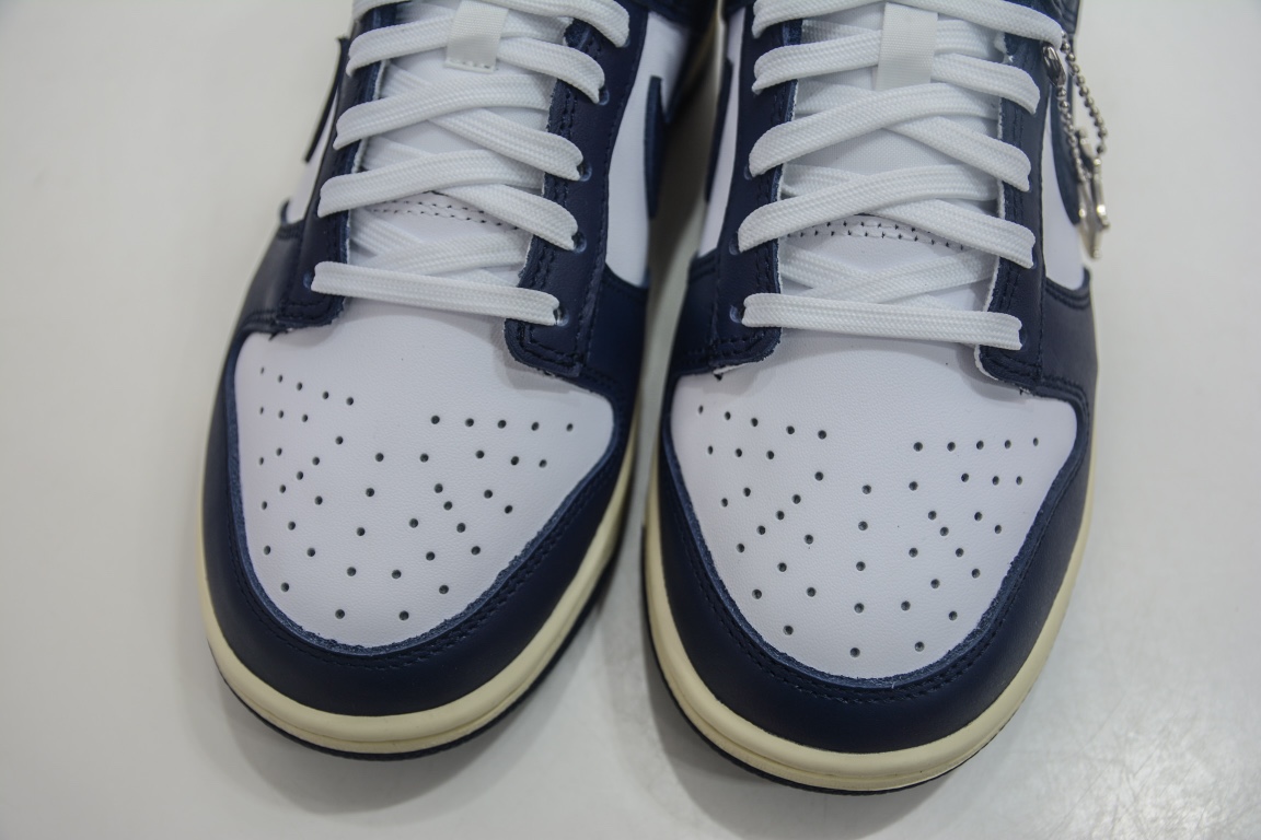 618 welfare impulse full size replenishment G version Nike Dunk Low ”Midnight Navy and White” distressed navy DD1391-100