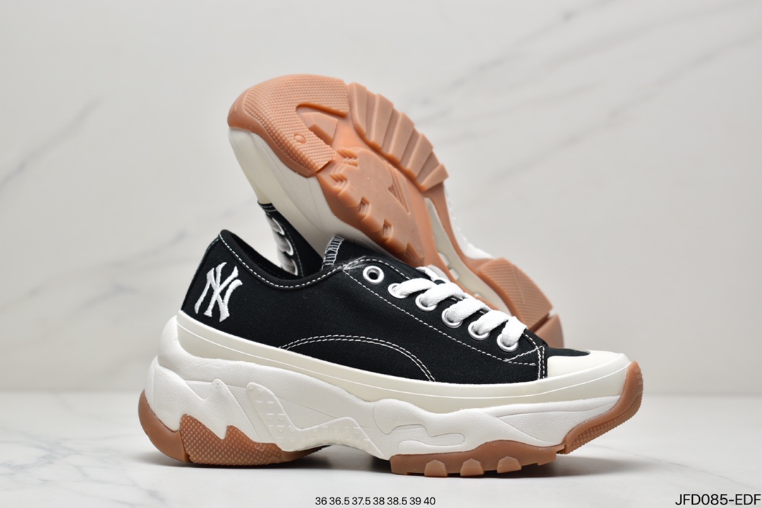 Limited x MLB Big Ball Chunky Canvas Low Retro Thick Sole Daddy Style Low Top All-match Casual Sports Jogging Shoes 32SHU2111